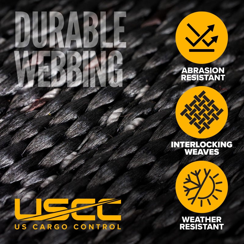 US Cargo Control Endless Ratchet Straps 1 Inch x 30 Foot (4-Pack), Hookless Ratchet Straps 30 FT, 1,500 LBS Break Strength, 1 Inch Tie Downs for Motorcycles, Bikes, Pallets, Kayaks, and Bundling - Image 5